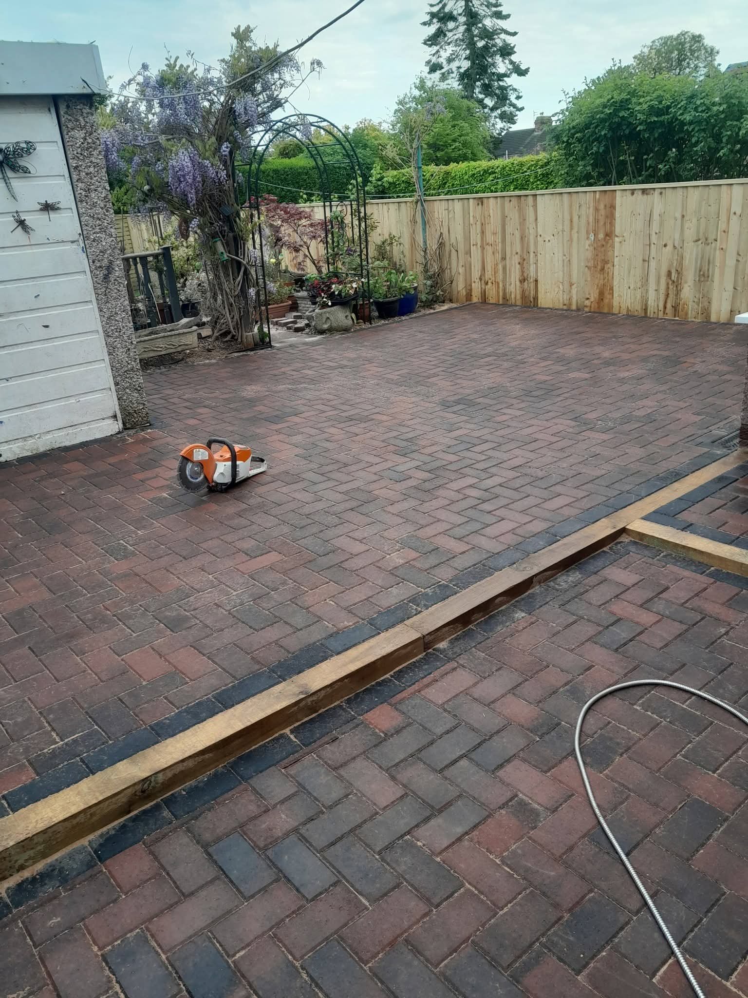 Block paved driveway